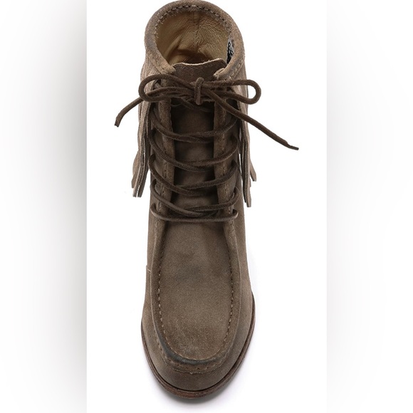 Frye Parker Fringe Leather Suede Boot - Picture 3 of 9